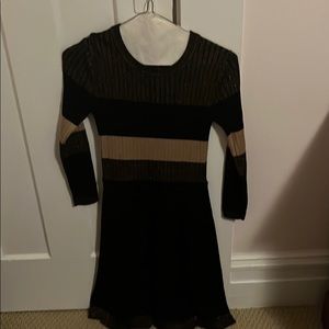 Knitted color block dress!